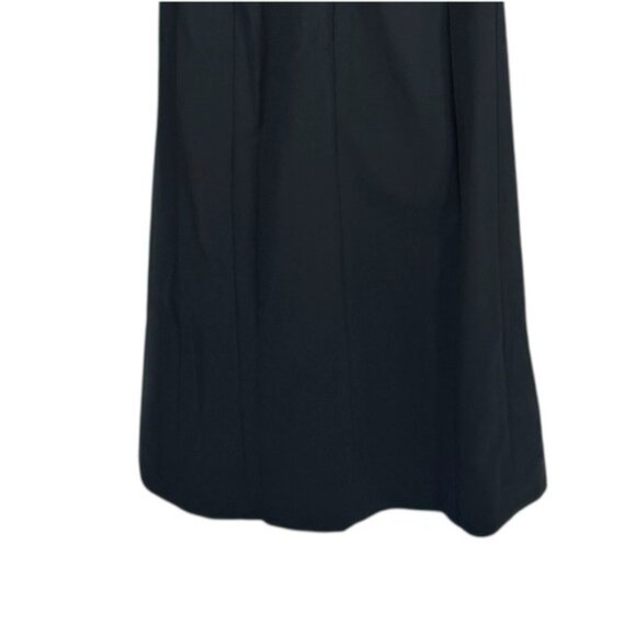 GANNI NWT Drapey Melange Midi Dress Black – Size 34 / US 2 XS - Picture 9 of 11